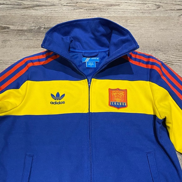 Vintage Adidas Ecuador National Team Soccer Full Zip Track Jacket Women’s Medium - Picture 3 of 5
